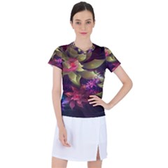 Fractal Flower Women s Sports Top by Sparkle