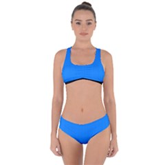 Azure Blue - Criss Cross Bikini Set by FashionLane