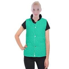 Caribbean Green - Women s Button Up Vest by FashionLane