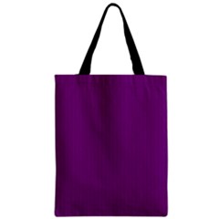 Dark Orchid - Zipper Classic Tote Bag by FashionLane