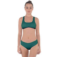 Christmas Green - Criss Cross Bikini Set by FashionLane