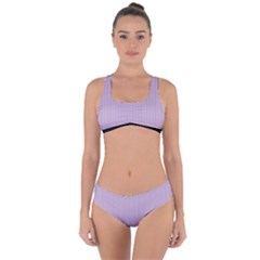 Wisteria Purple - Criss Cross Bikini Set by FashionLane