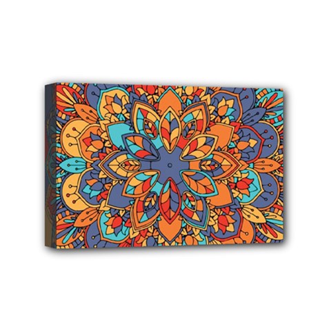 Mandala Pattern 5 Mini Canvas 6  X 4  (stretched) by designsbymallika