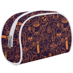 Halloween Pattern 5 Makeup Case (large) by designsbymallika