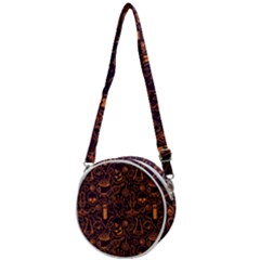 Halloween Pattern 5 Crossbody Circle Bag by designsbymallika