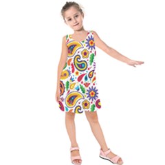 Baatik Print Kids  Sleeveless Dress by designsbymallika