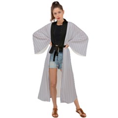 Cloudy Grey - Maxi Kimono by FashionLane