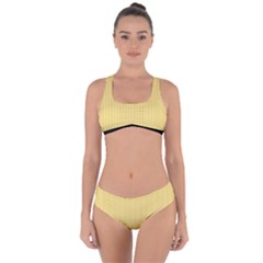 Jasmine Yellow - Criss Cross Bikini Set by FashionLane