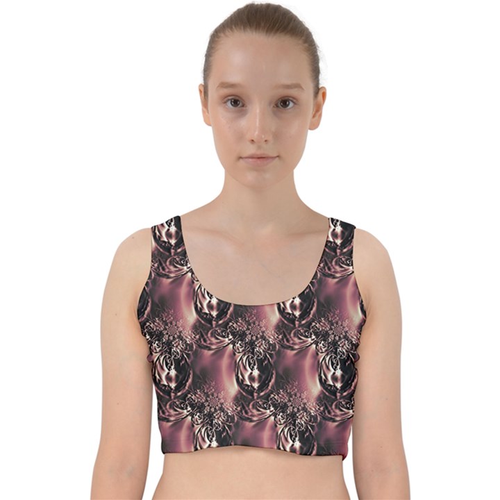 Dex Velvet Racer Back Crop Top