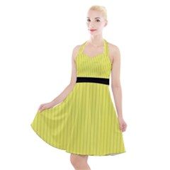 Unmellow Yellow - Halter Party Swing Dress  by FashionLane