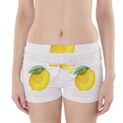 Illustration Sgraphic Lime Orange Boyleg Bikini Wrap Bottoms by HermanTelo