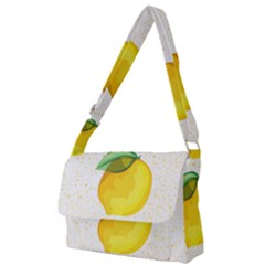 Illustration Sgraphic Lime Orange Full Print Messenger Bag (l)