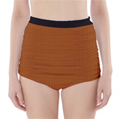 Burnt Orange - High-waisted Bikini Bottoms by FashionLane