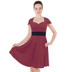Antique Ruby - Cap Sleeve Midi Dress by FashionLane