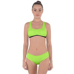 Chartreuse Green - Criss Cross Bikini Set