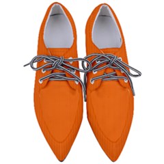 Just Orange - Pointed Oxford Shoes by FashionLane