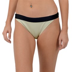 Pale Yellow - Band Bikini Bottom by FashionLane