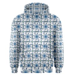 Blue Floral Pattern Men s Core Hoodie