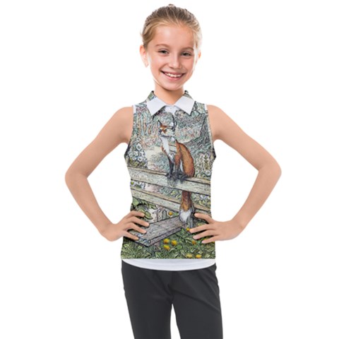 Vixen On The Stile - By Larenard Kids  Sleeveless Polo Tee by LaRenard