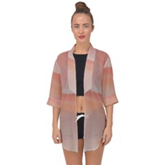 Pink Sky Open Front Chiffon Kimono by WILLBIRDWELL