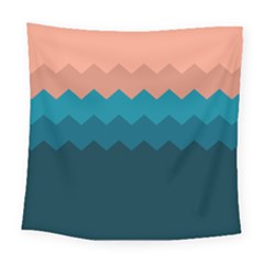 Flat Ocean Palette Square Tapestry (large) by goljakoff