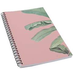 Palm Leaf On Pink 5 5  X 8 5  Notebook by goljakoff