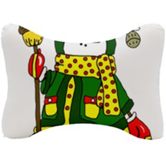 Christmas Snowman  Seat Head Rest Cushion by IIPhotographyAndDesigns