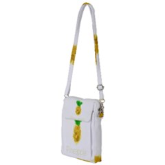 Pineapple Fruit Watercolor Painted Multi Function Travel Bag