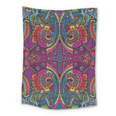 Colorful Boho Pattern Medium Tapestry by designsbymallika