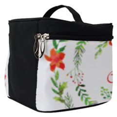 Merry Christmas Make Up Travel Bag (small) by designsbymallika
