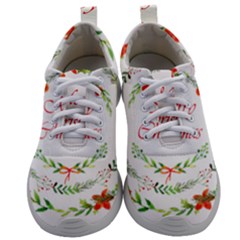 Merry Christmas Mens Athletic Shoes by designsbymallika