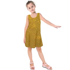 Golden Slumber 2 Kids  Sleeveless Dress by impacteesstreetweargold