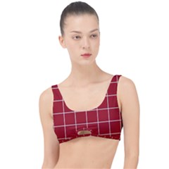 Red Plaid The Little Details Bikini Top by goljakoff