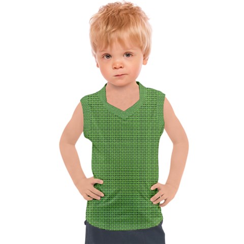 Green Knitting Kids  Sport Tank Top by goljakoff