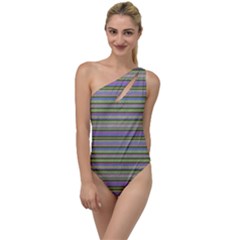 Vintage Knitting To One Side Swimsuit by goljakoff