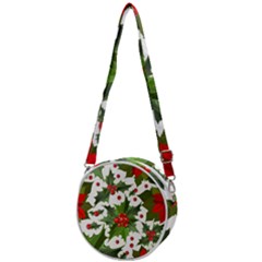 Christmas Berries Crossbody Circle Bag by goljakoff