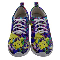 Vibrant Abstract Floral/rainbow Color Athletic Shoes by dressshop