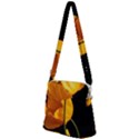 Yellow Poppies Zipper Messenger Bag View2