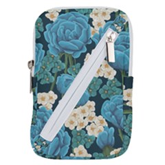 Blue Roses Belt Pouch Bag (small) by goljakoff