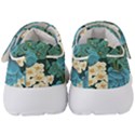 Blue roses Kids  Velcro Strap Shoes View4