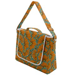 Orange Flowers Box Up Messenger Bag by goljakoff