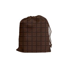 Chocolate Drawstring Pouch (medium) by goljakoff