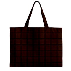 Chocolate Zipper Mini Tote Bag by goljakoff