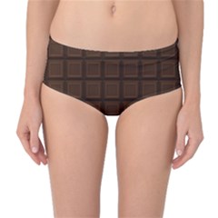 Chocolate Mid-waist Bikini Bottoms by goljakoff