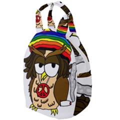  Rainbow Stoner Owl Travel Backpacks by IIPhotographyAndDesigns