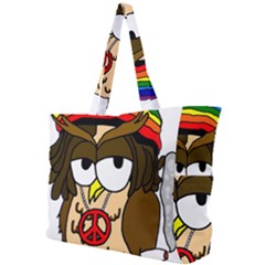  Rainbow Stoner Owl Simple Shoulder Bag by IIPhotographyAndDesigns