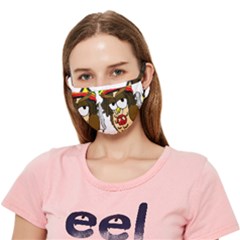  Rainbow Stoner Owl Crease Cloth Face Mask (adult)