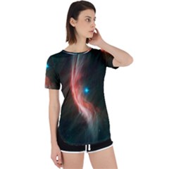   Space Galaxy Perpetual Short Sleeve T-shirt by IIPhotographyAndDesigns