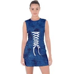 Gc (32) Lace Up Front Bodycon Dress