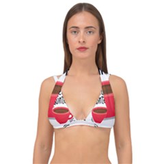 Hello Winter Double Strap Halter Bikini Top